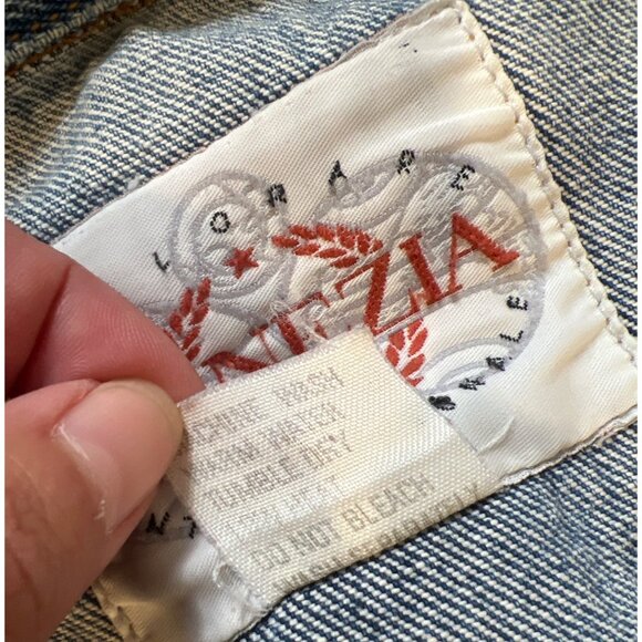 Venezia Denim Blue Jean Jacket Button Front 2X - Picture 5 of 7